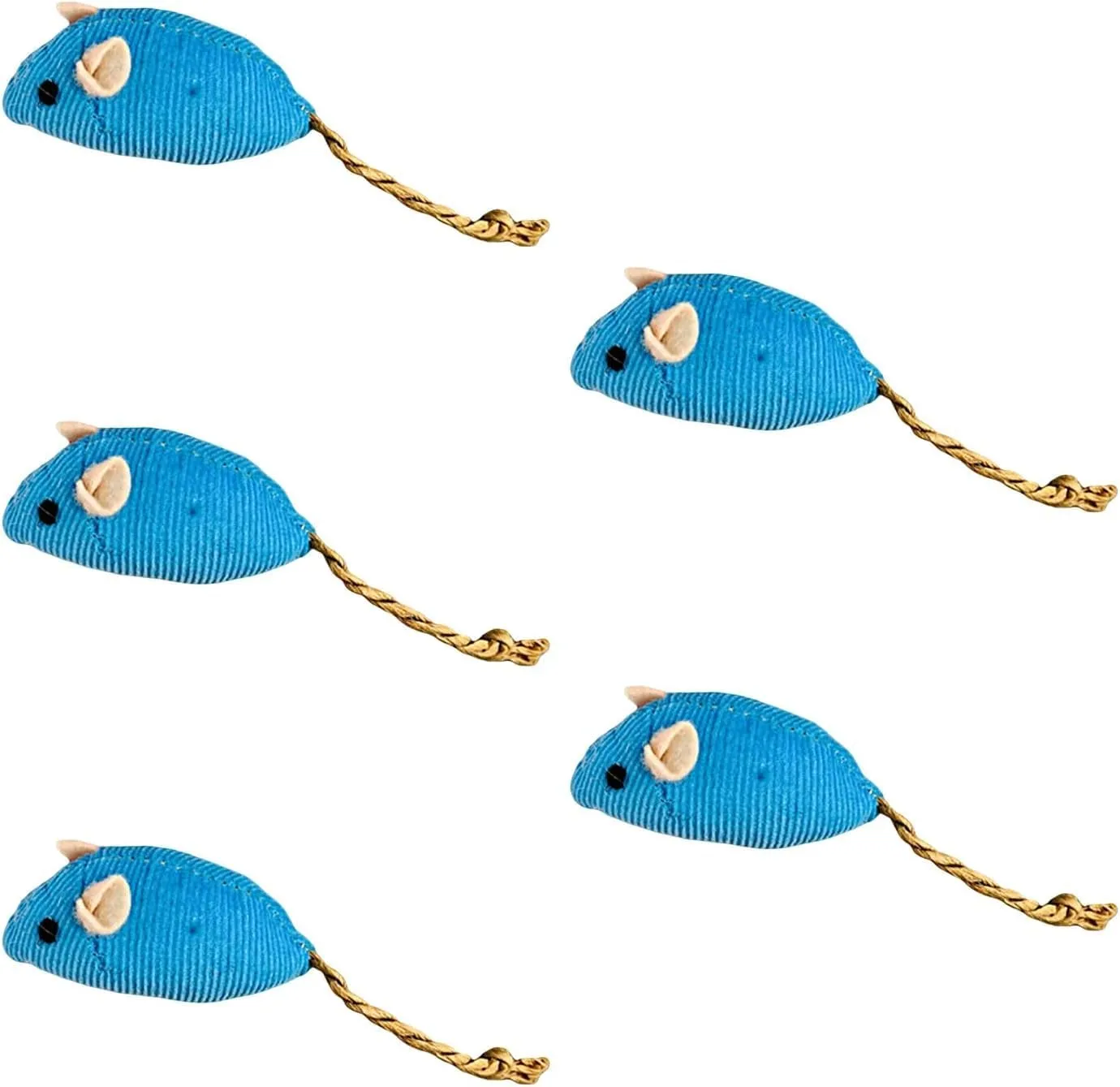 5Pcs Blue Catnip Toy, Catnip Toys Balls, Teaser Toy Mouse Shape Interactive Lightweight Relieve Boredom Pet Teething Toy Cat Supplies Blue Interested Catnip Toys