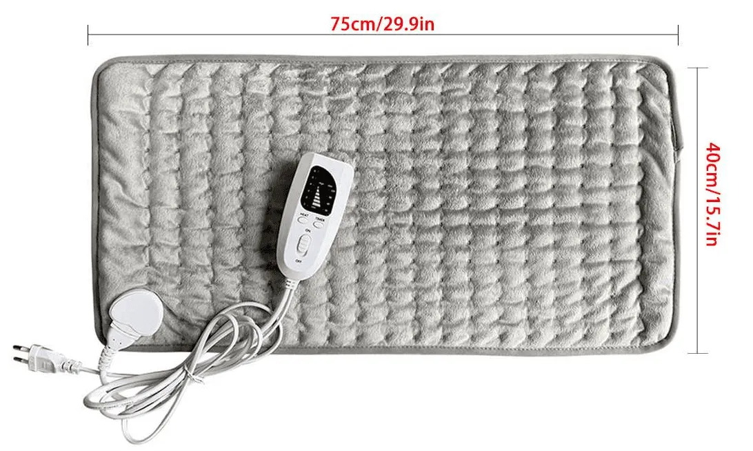 6 Level 120W Electric Heating Pad Timer For Shoulder Neck Back Spine Leg Pain Relief