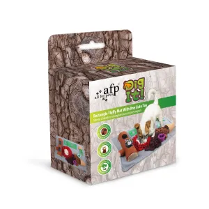 All for Paws - Dig It Rectangle Fluffy Mat with Raccoon