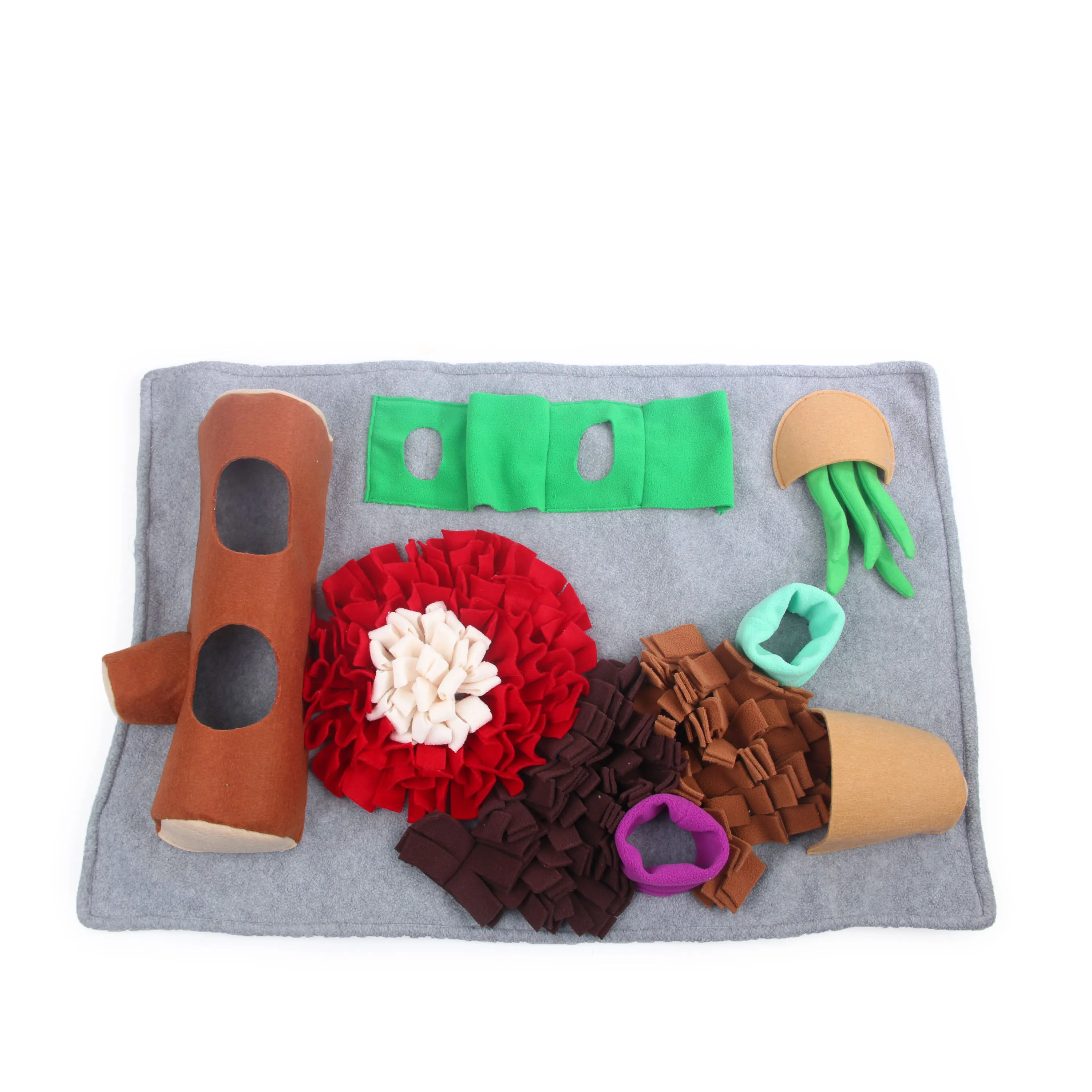All for Paws - Dig It Rectangle Fluffy Mat with Raccoon
