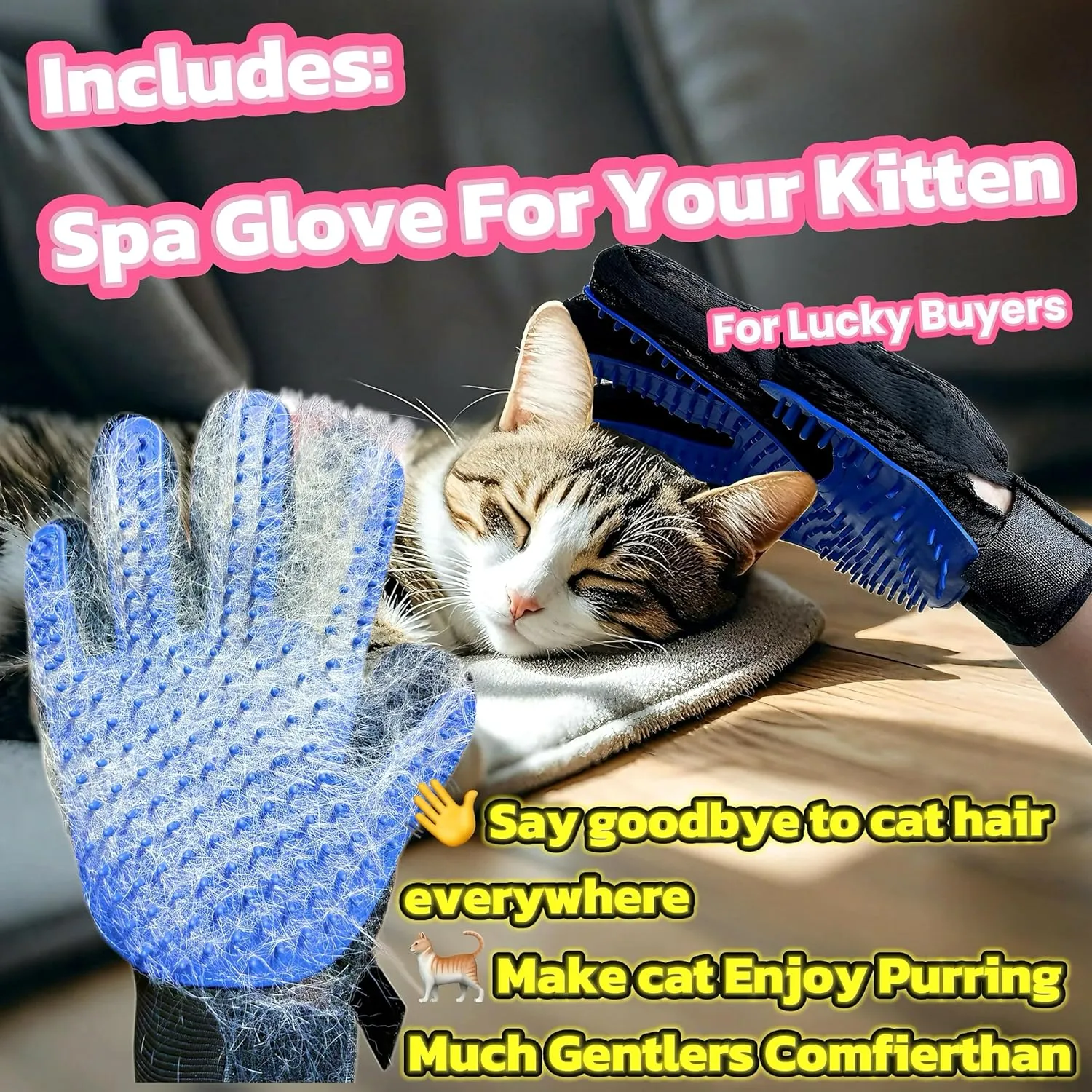 Anti Cat Scratch Furniture Protector for Leather - 12 Pack, 17x12inch - Specially Designed for Leather Couch Protector from Cat Claws, Strong Sticky, Easy to Remove, No Damage, No Residue, 60 Pins