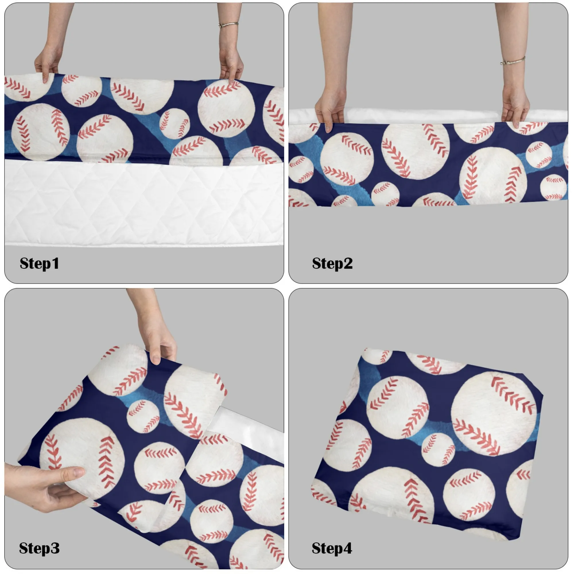 Baseball Kids' Long Sleeping Bag | A Catchy Blend of Comfort & Style | Lightweight and Durable Sleeping Bag for Kids