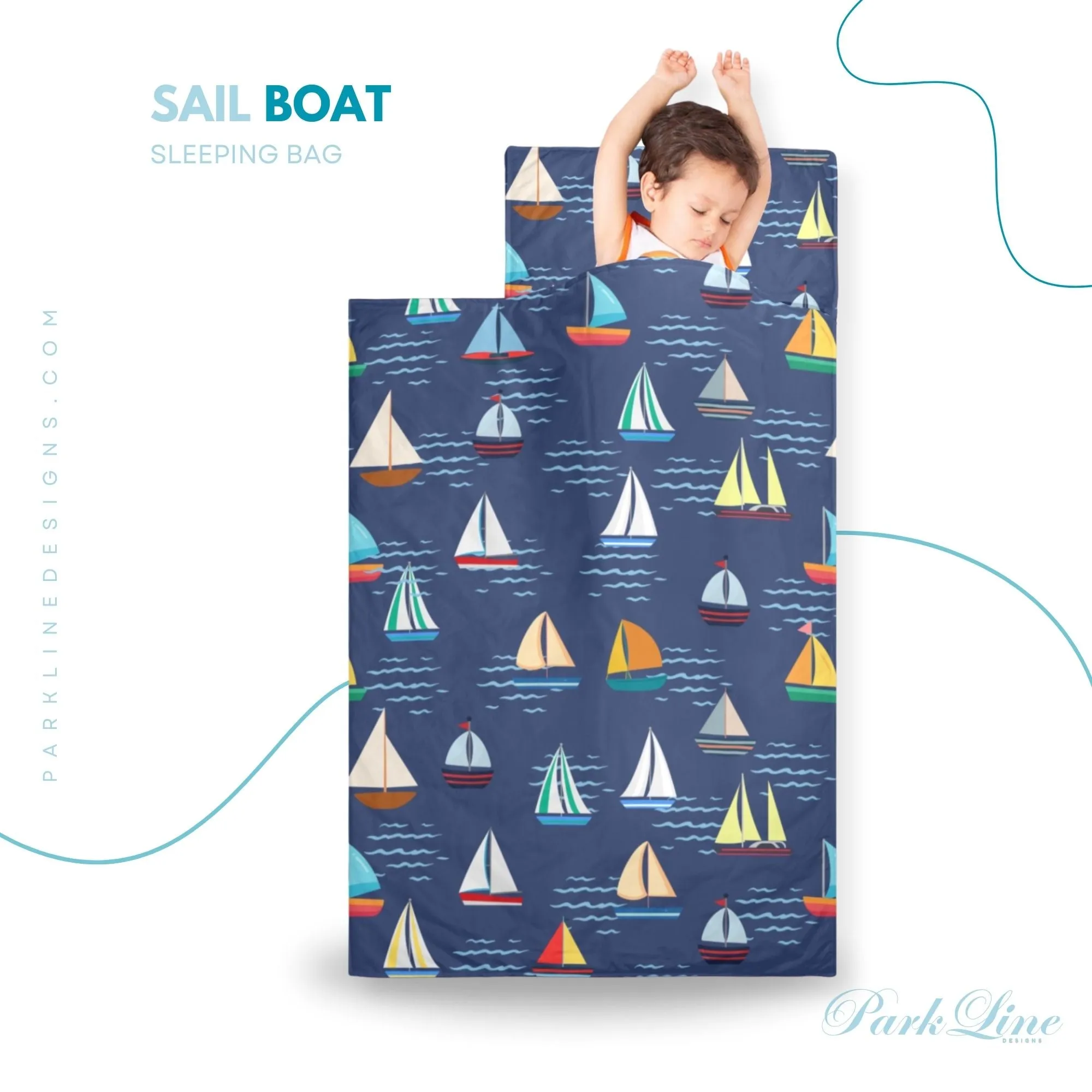 Baseball Kids' Long Sleeping Bag | A Catchy Blend of Comfort & Style | Lightweight and Durable Sleeping Bag for Kids