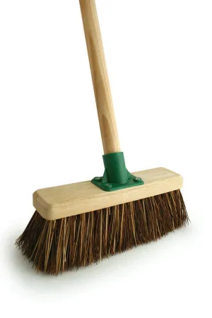 Bentley Yard Broom Stiff Bass/Cane with Fitted Handle