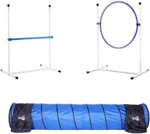 Better Sporting Dogs 3 Piece Essential Dog Agility Equipment Set | Agility Jump | Tire Jump | 10 Tunnel with Sandbags