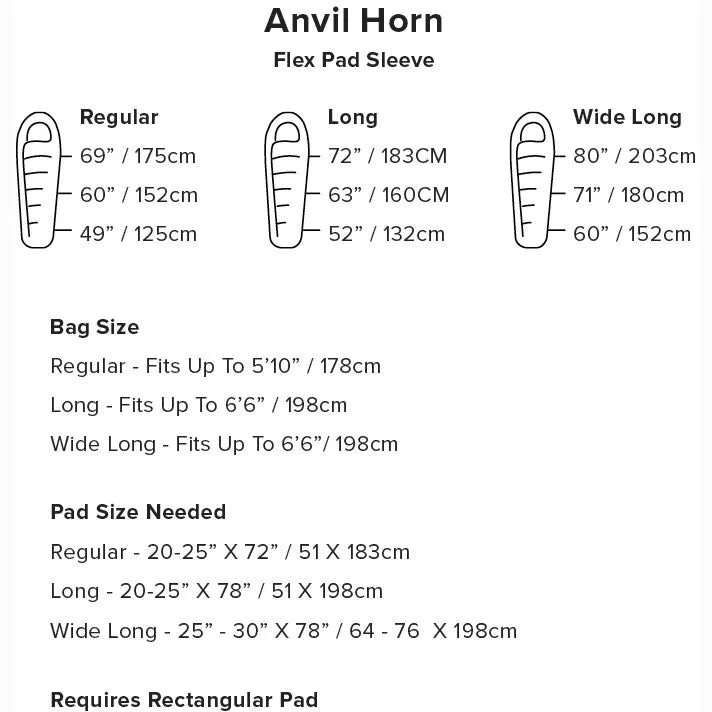 Big Agnes Anvil Horn 15 Degree Down Sleeping Bag (Closeout)