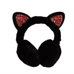Black Cat Earmuffs