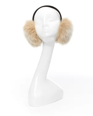 Blush Fox Fur Earmuffs