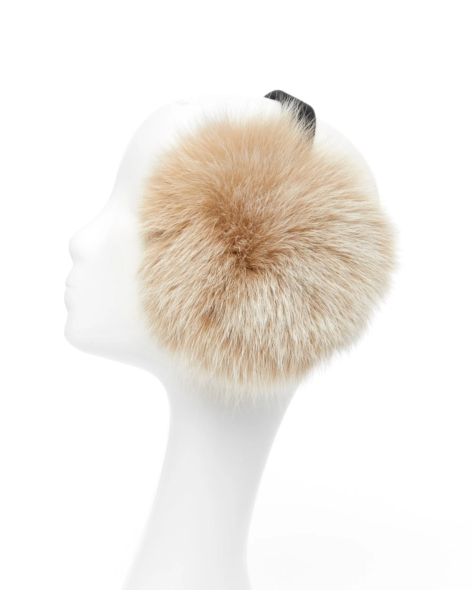 Blush Fox Fur Earmuffs