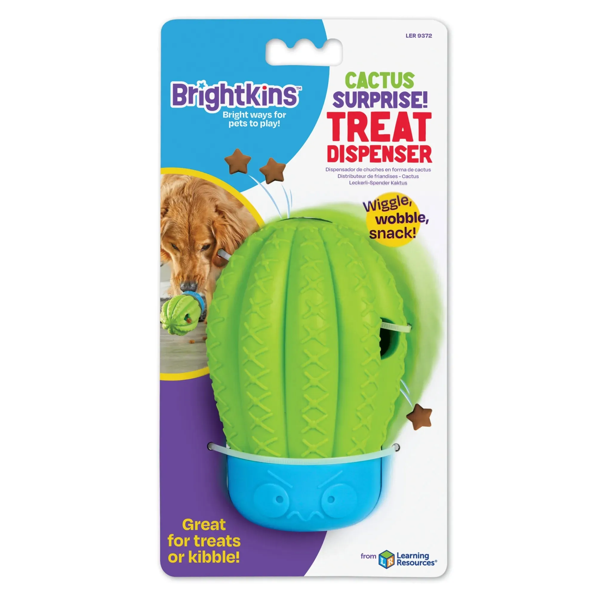 Brightkins Dog Toy Cactus Surprise Treat Dispenser