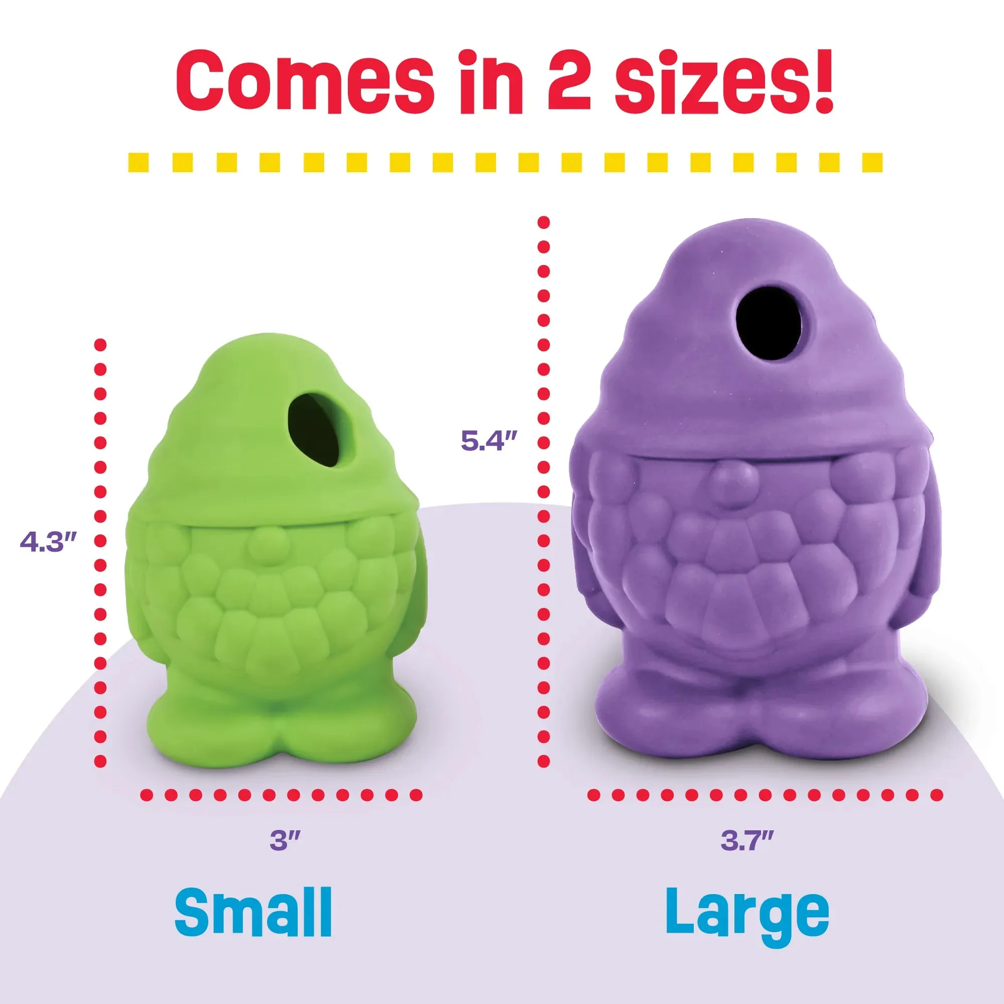 Brightkins Dog Toy Tough & Tumble Gnome Treat Dispenser