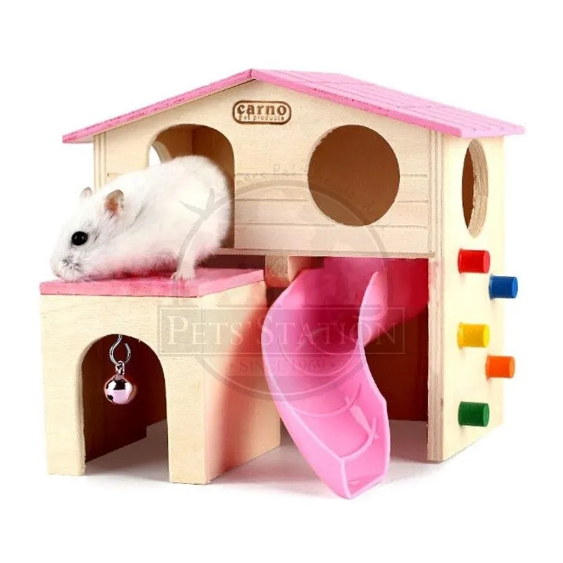 Carno Hamster House With Slide - Rj512 (Assorted Colours)