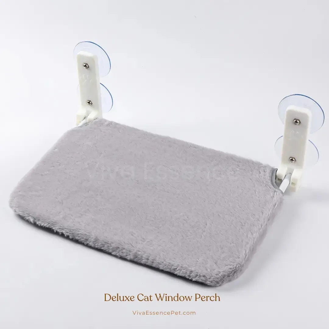 Deluxe Cat Window Perch - Comfy Hammock with Scenic View