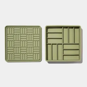Dogged 3 in 1 Parquet Slow Feeder Bowl