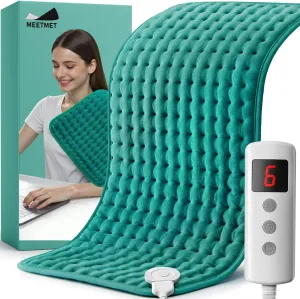 Electric Heating Pad  Alleviates Back, Neck & Shoulder Pain | Moist & Dry Heat Options | Auto Shut Off | Gifts for Women, Mom, Wife, Men and Parents  Mothers Day, Christmas and Everyday Use
