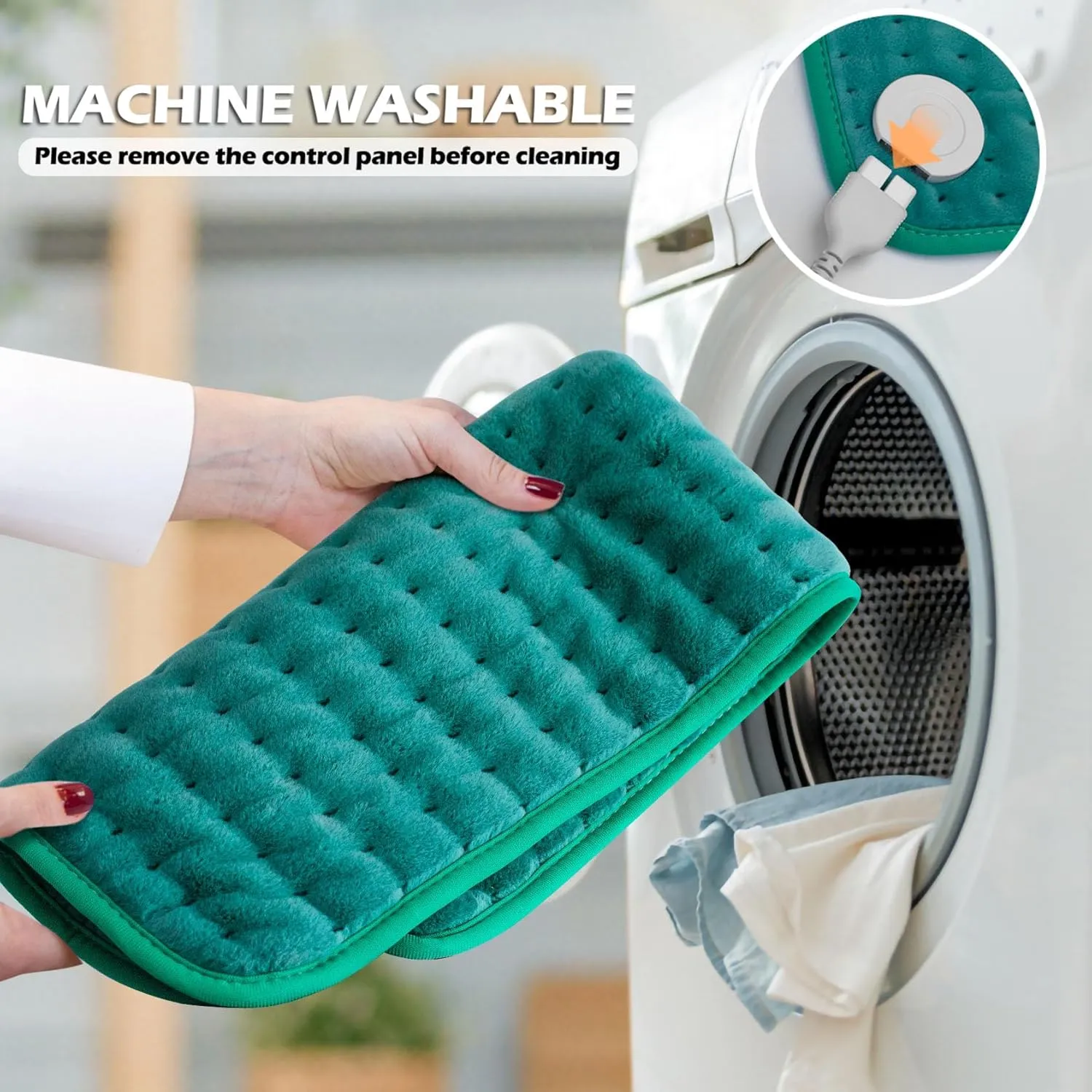 Electric Heating Pad  Alleviates Back, Neck & Shoulder Pain | Moist & Dry Heat Options | Auto Shut Off | Gifts for Women, Mom, Wife, Men and Parents  Mothers Day, Christmas and Everyday Use