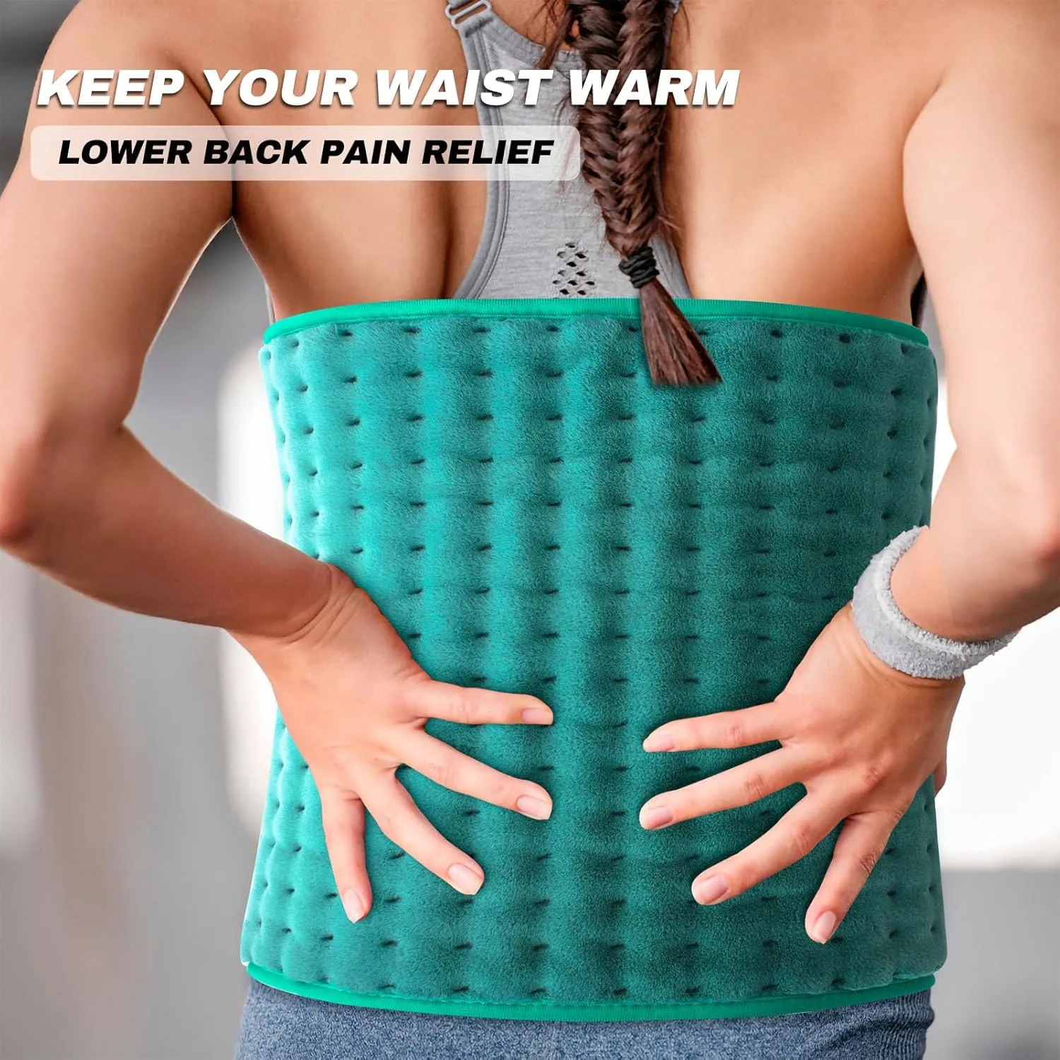 Electric Heating Pad  Alleviates Back, Neck & Shoulder Pain | Moist & Dry Heat Options | Auto Shut Off | Gifts for Women, Mom, Wife, Men and Parents  Mothers Day, Christmas and Everyday Use