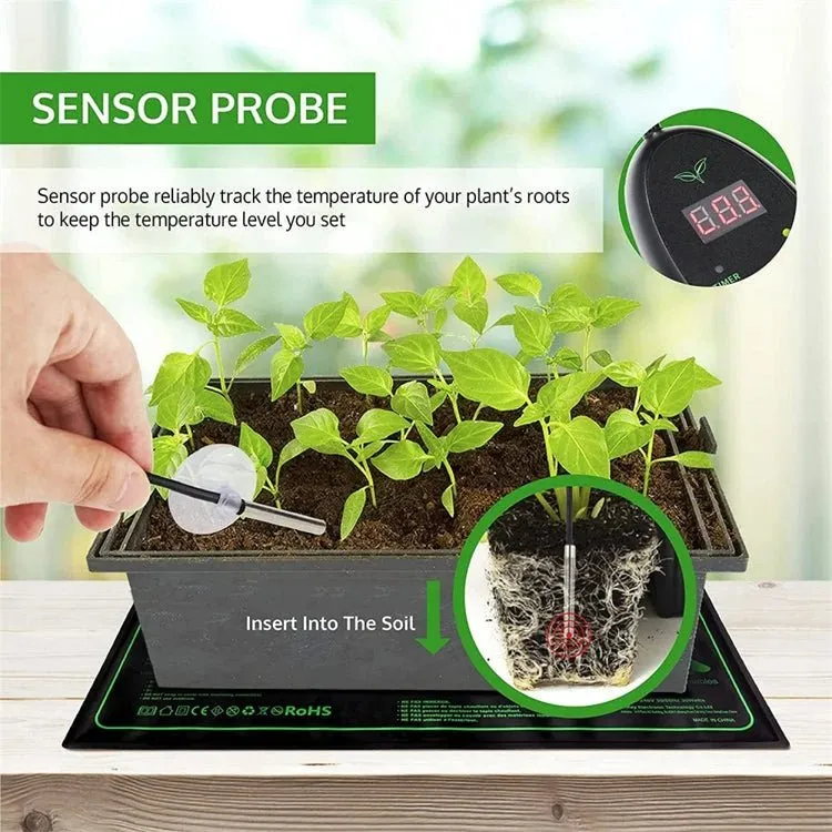 Electric Seedling Heat Mat Waterproof Heating Pad for Plants & Animals - Hydroponic Heating Pad for Seed Starting Greenhouse Rooting Germination