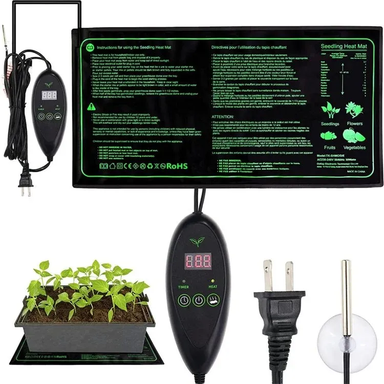 Electric Seedling Heat Mat Waterproof Heating Pad for Plants & Animals - Hydroponic Heating Pad for Seed Starting Greenhouse Rooting Germination