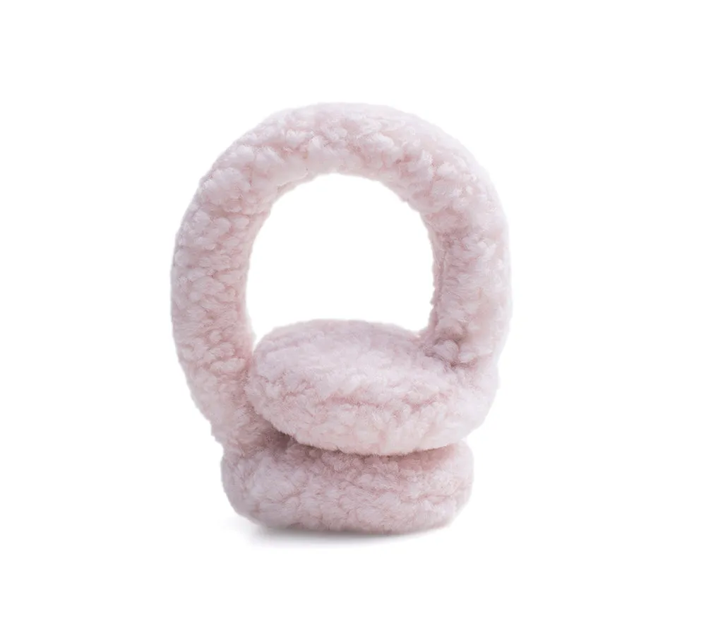 EVERAU® UGG Women Adjustable Sheepskin Wool Earmuff Cozette
