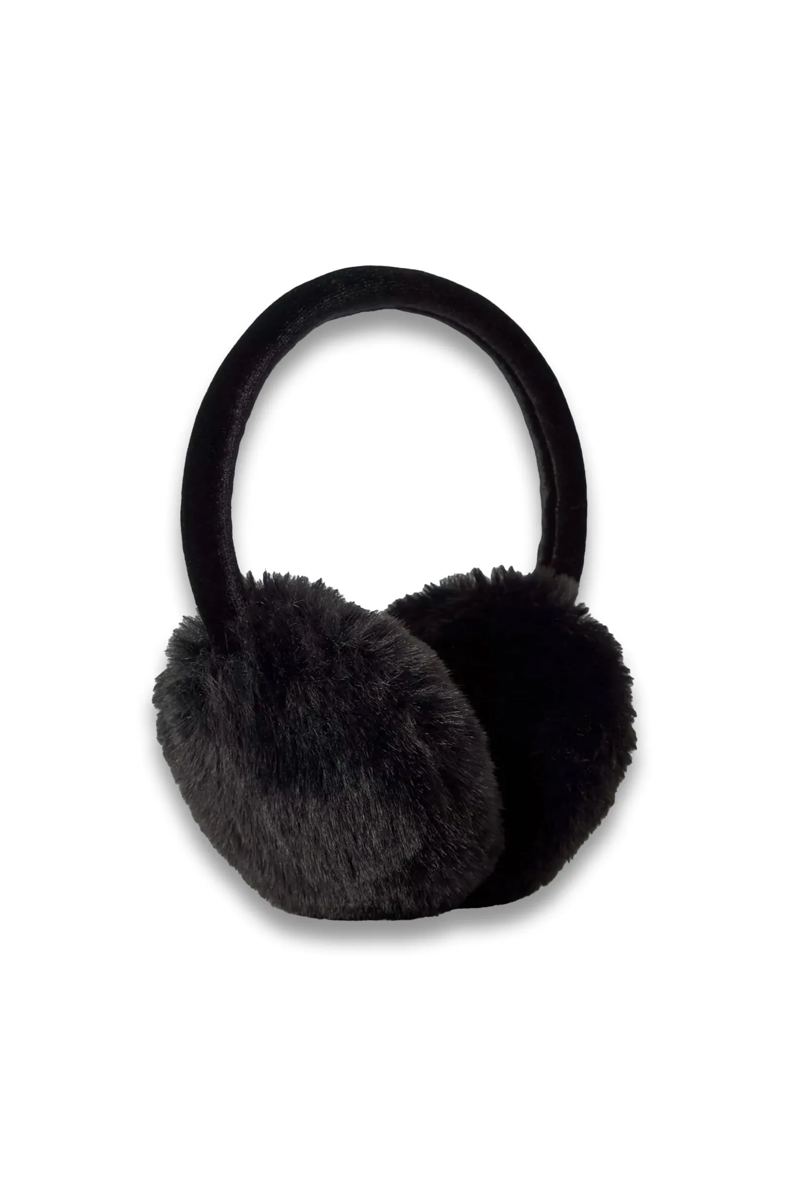 Faux Fur Earmuffs, Black