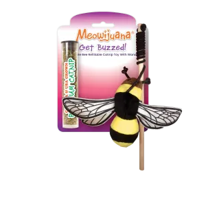 Get Buzzed Bee Refillable Wand Cat Toy