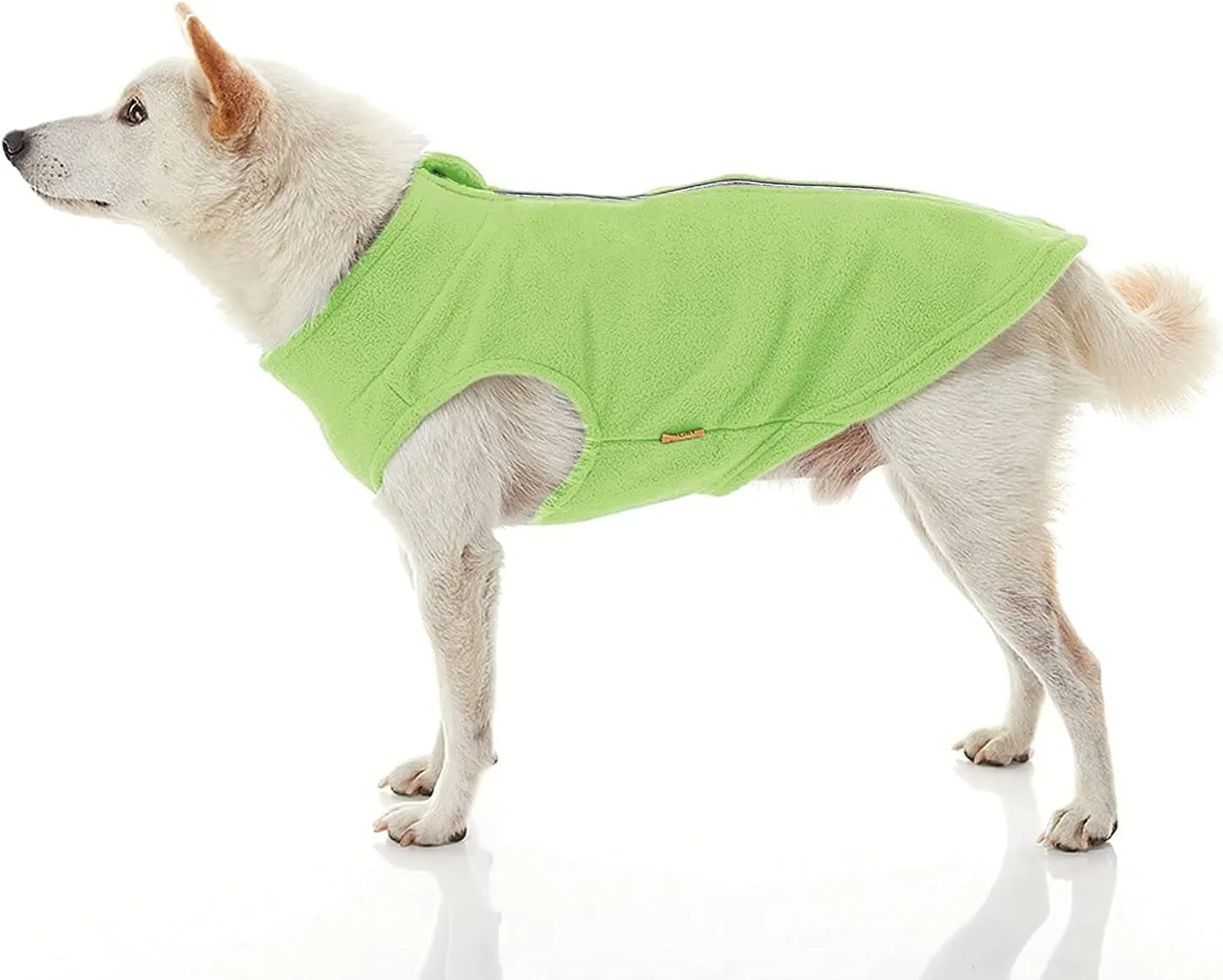 Gooby boys 2X-Large chest (~25.5 Inch) Zip Up Fleece, Lime, 2X-Large 25.5 US