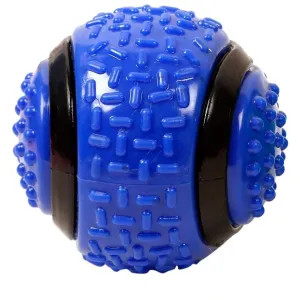 Goofy Tails Big Rubber Durable Dog Ball (11 cm) for Medium and Large Dogs (Color May Vary)