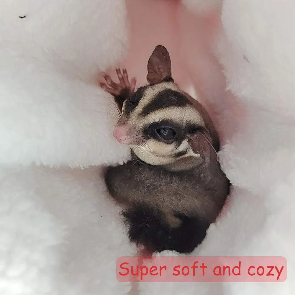 Hanging Tunnel for Small Animals, Hanging Hamster Toys, Sugar Glider Hammock Cage Accessories Bedding for Chinchilla Ferret Squirrel Guinea Pig Rat Playing Sleeping