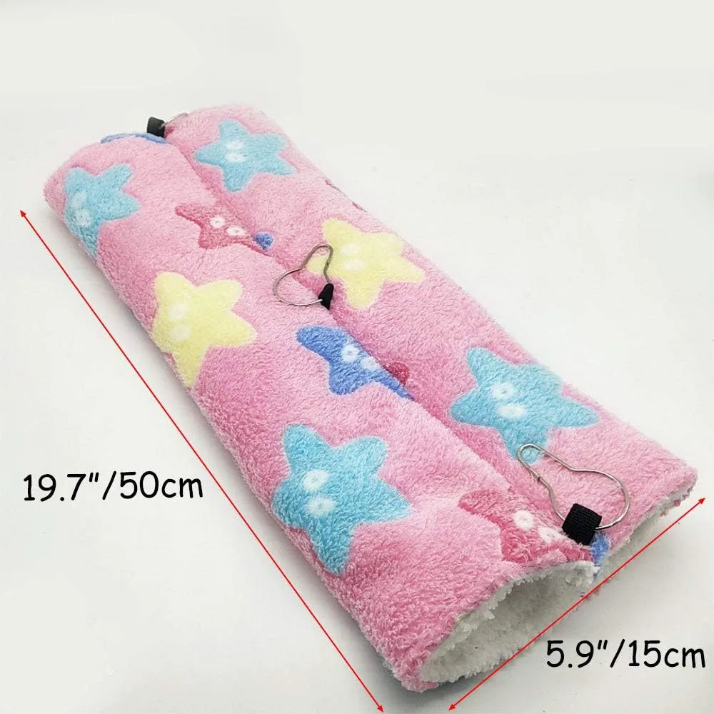 Hanging Tunnel for Small Animals, Hanging Hamster Toys, Sugar Glider Hammock Cage Accessories Bedding for Chinchilla Ferret Squirrel Guinea Pig Rat Playing Sleeping