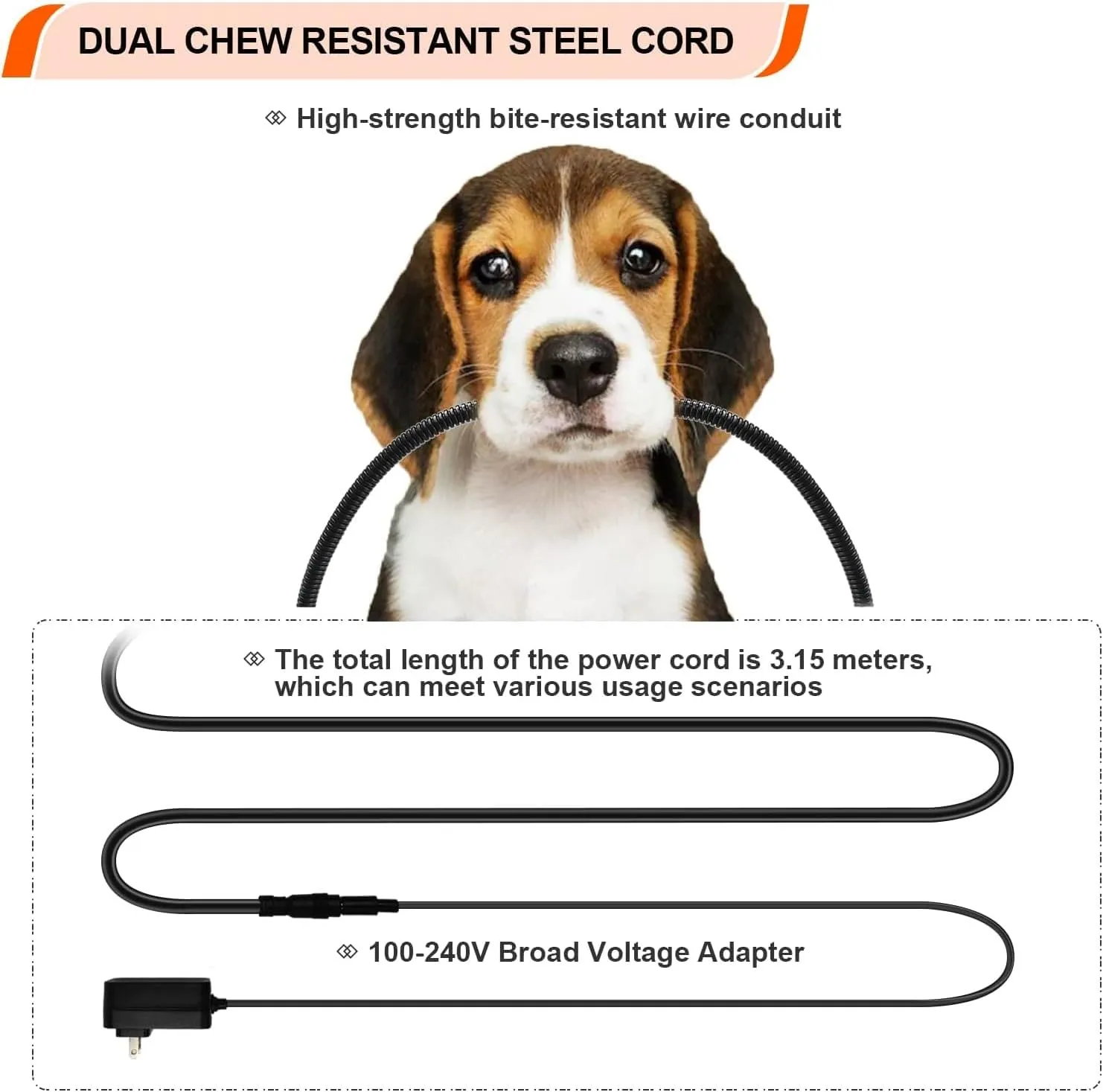 HEATFOX Upgraded Heated Dog Bed with Heating Pad, 24V Safe Voltage Arthritis Bed with Memory Foam, Waterproof Cover for Medium, Large Dogs/XL