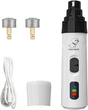 Heusom Silent Groom Pro Nail Grinder for Dogs, 2025 New Heusom Dog Nail Trimmer, Rechargeable USB Charging Pet Nail Grinder for Dogs and Cats