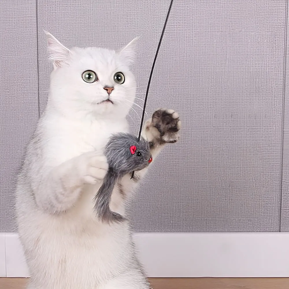Interactive Hanging Mouse Cat Toy