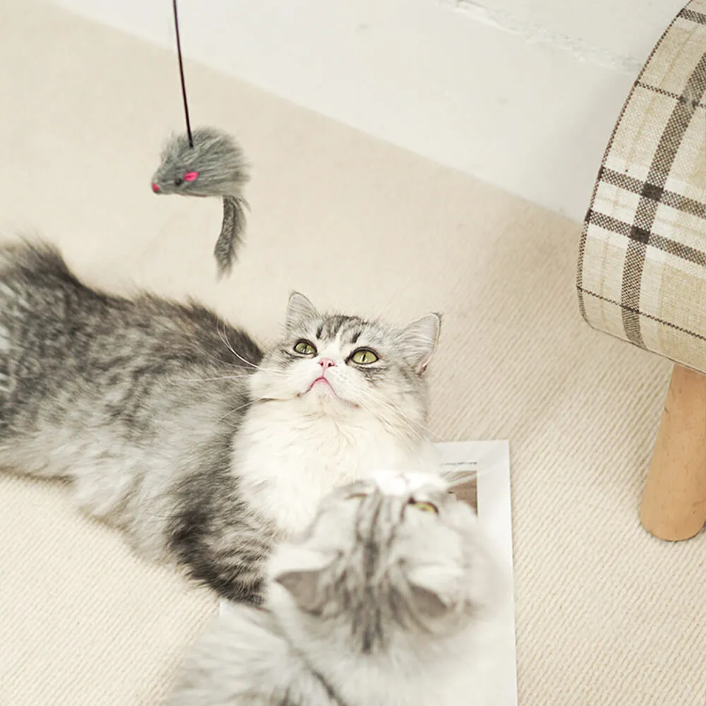 Interactive Hanging Mouse Cat Toy