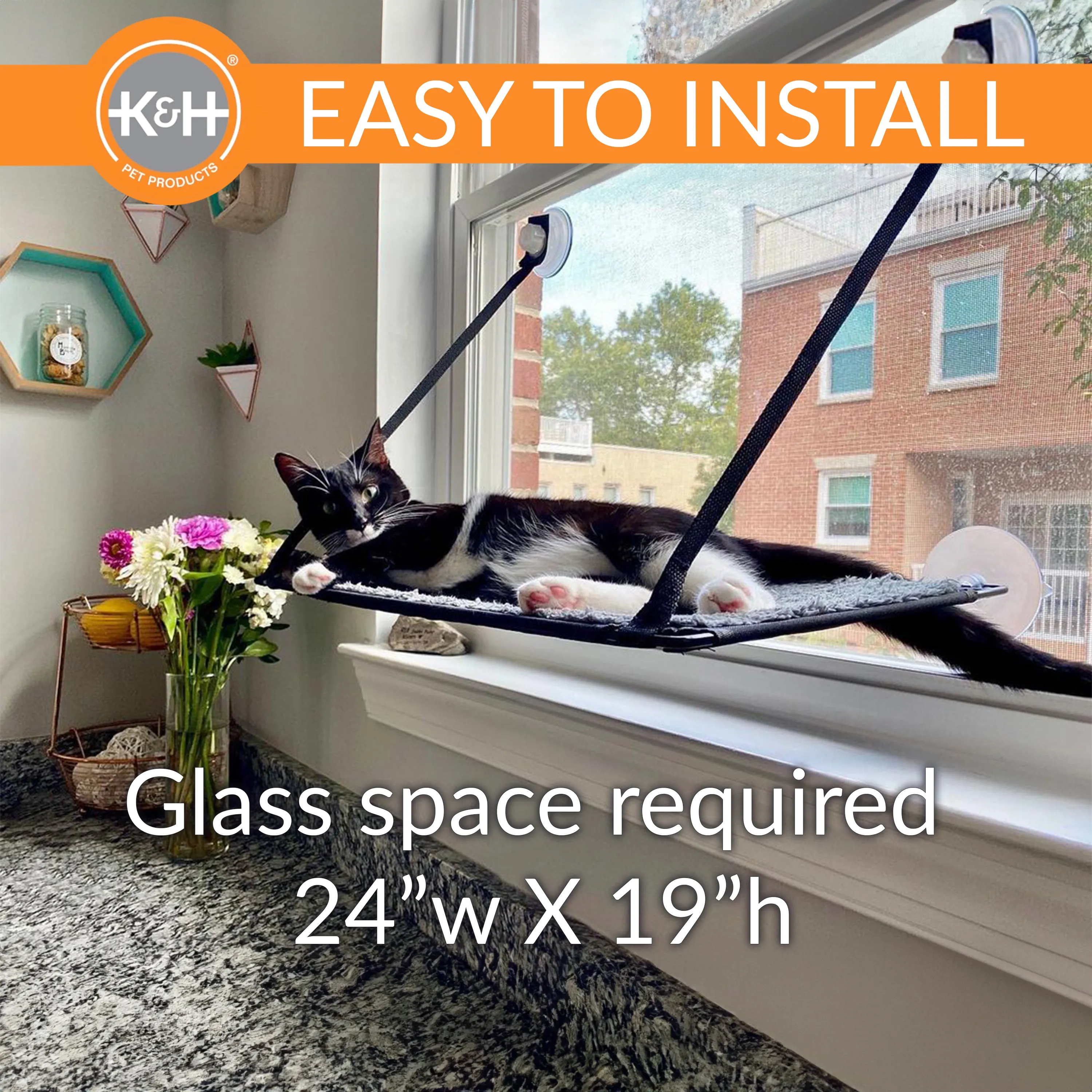 K&H EZ Mount Window Kitty Sill Single Level