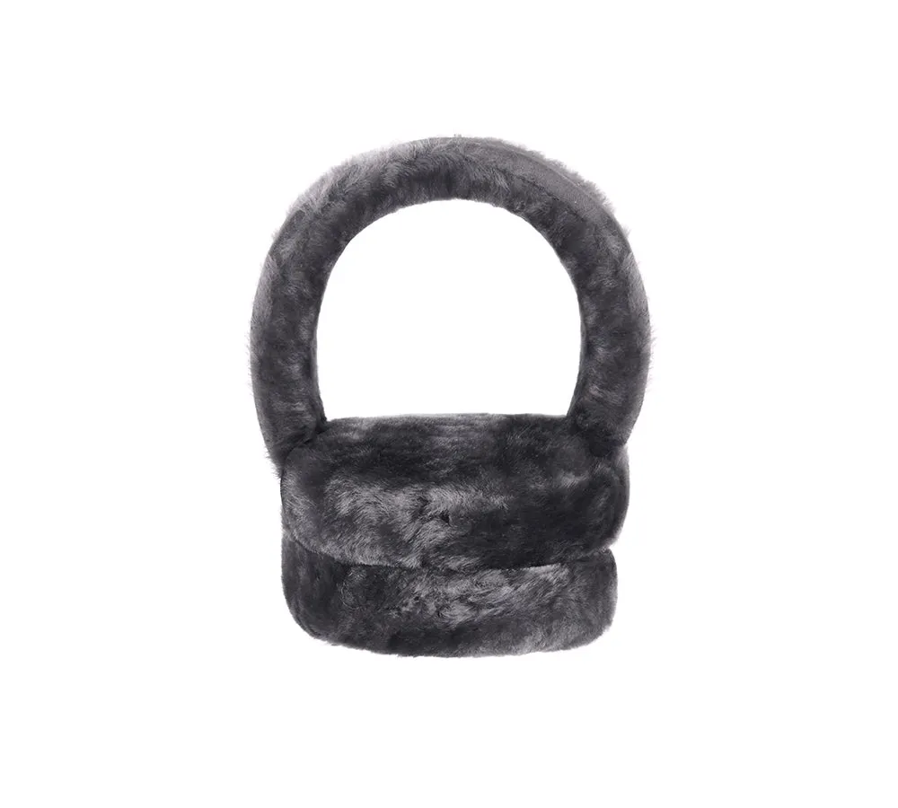Kids Adjustable Sheepskin Wool Earmuff Connie