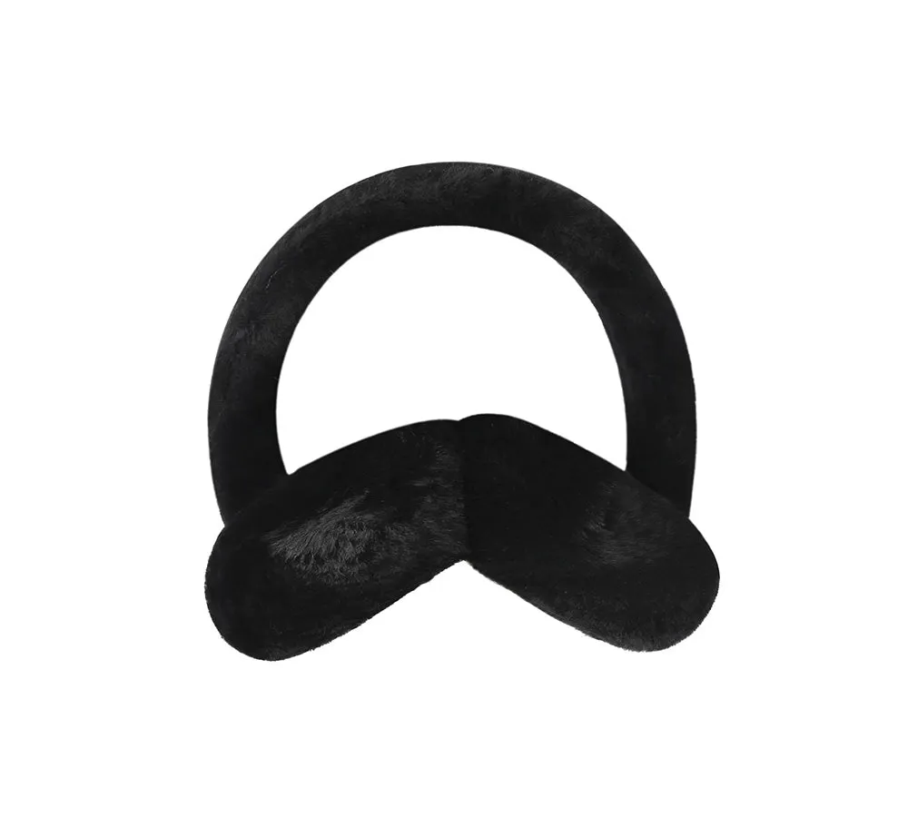 Kids Adjustable Sheepskin Wool Earmuff Connie
