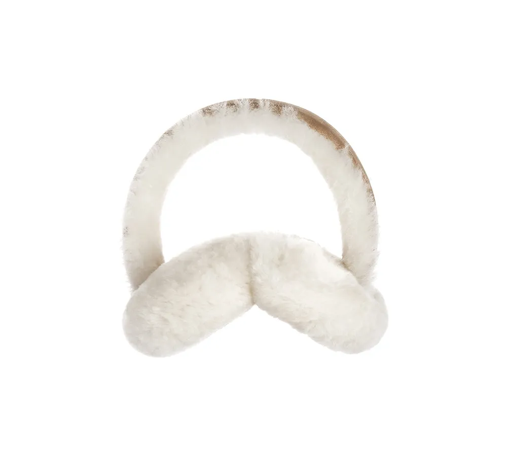 Kids Adjustable Sheepskin Wool Earmuff Connie