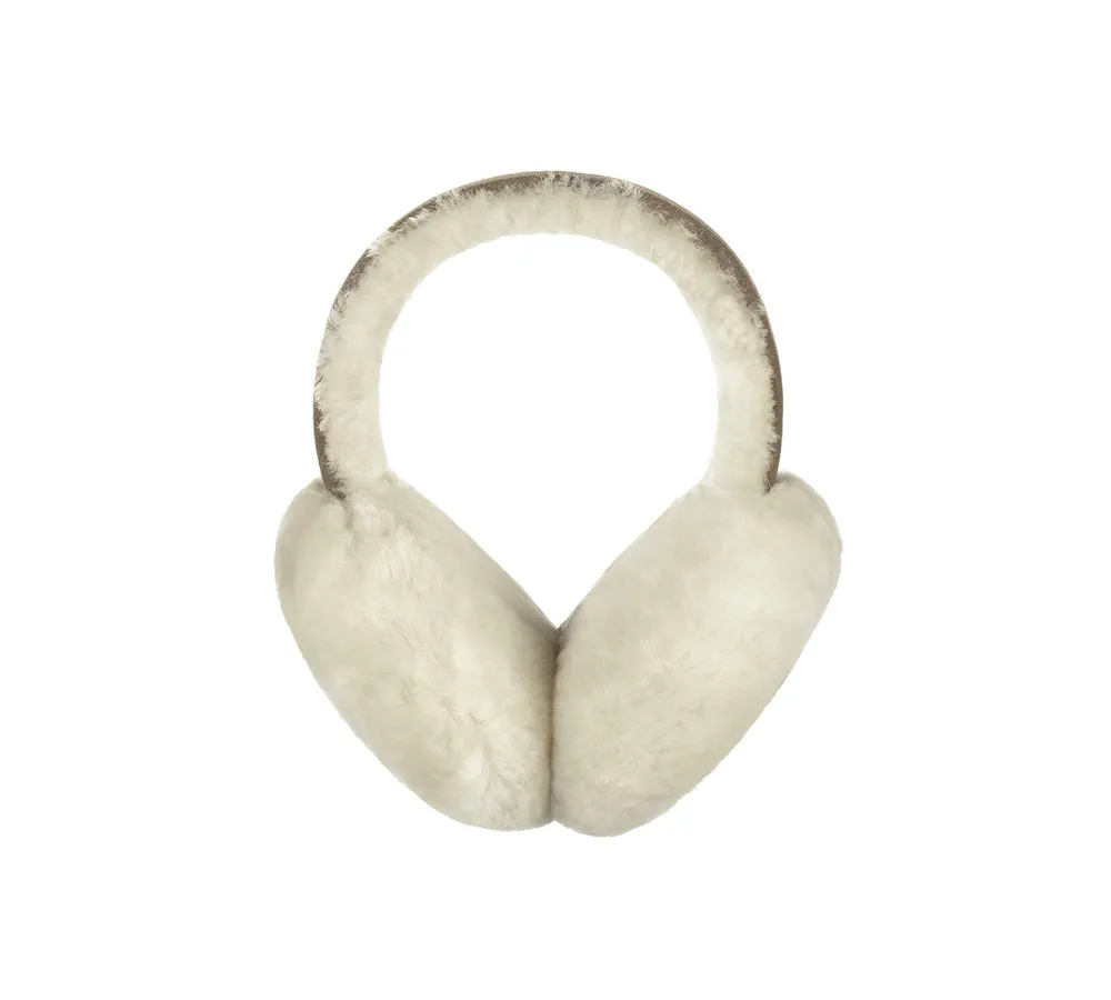 Kids Adjustable Sheepskin Wool Earmuff Connie