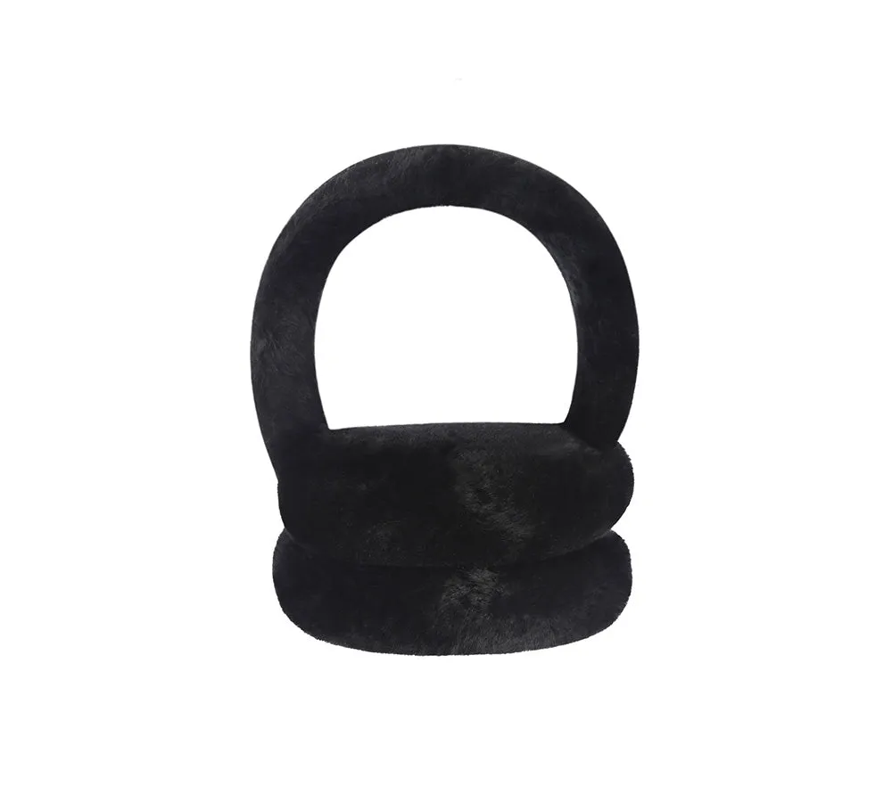 Kids Adjustable Sheepskin Wool Earmuff Connie