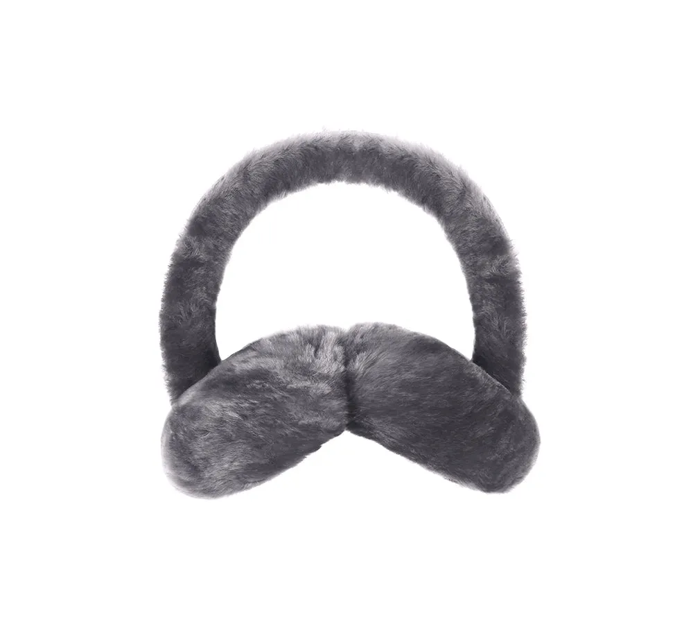Kids Adjustable Sheepskin Wool Earmuff Connie