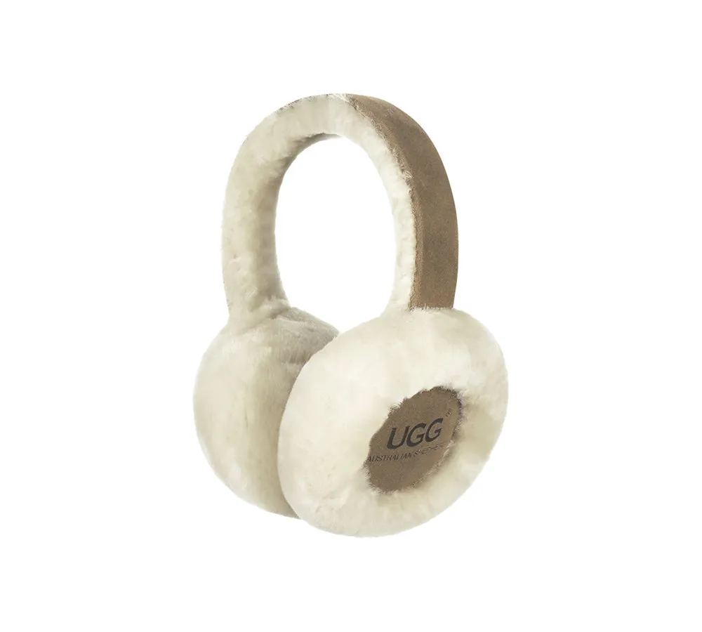 Kids Adjustable Sheepskin Wool Earmuff Connie