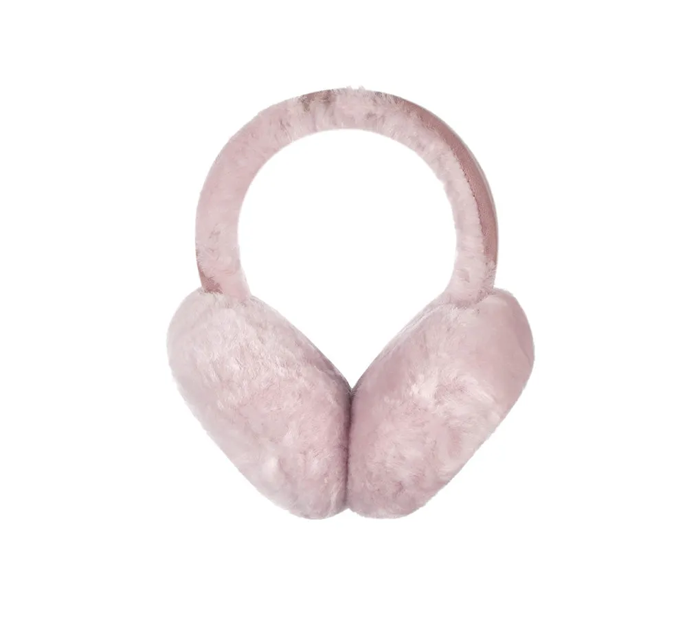 Kids Adjustable Sheepskin Wool Earmuff Connie