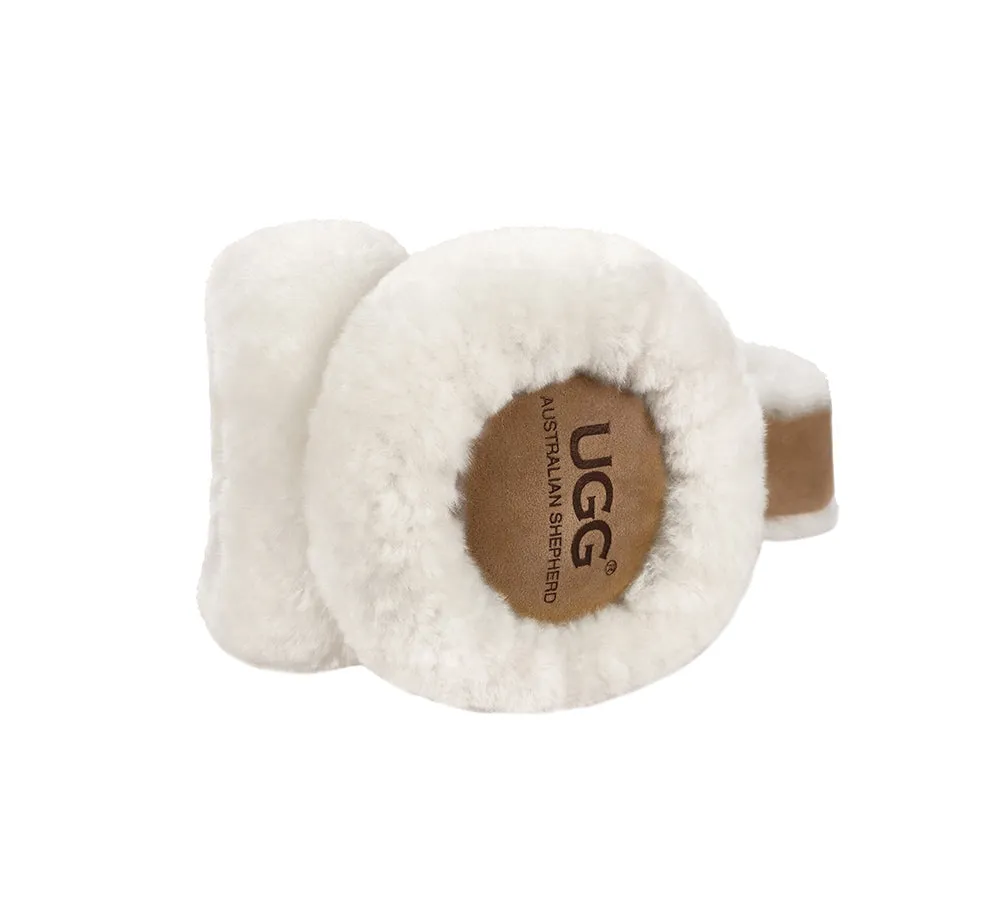Kids Adjustable Sheepskin Wool Earmuff Connie