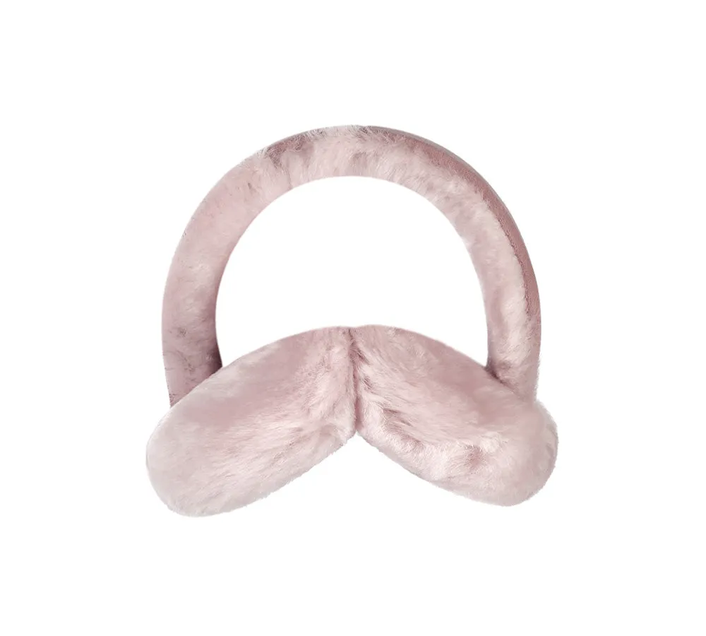Kids Adjustable Sheepskin Wool Earmuff Connie