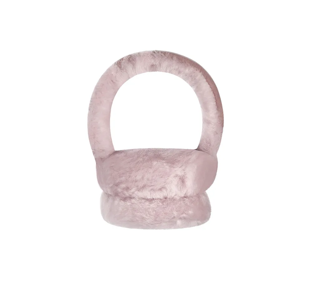 Kids Adjustable Sheepskin Wool Earmuff Connie
