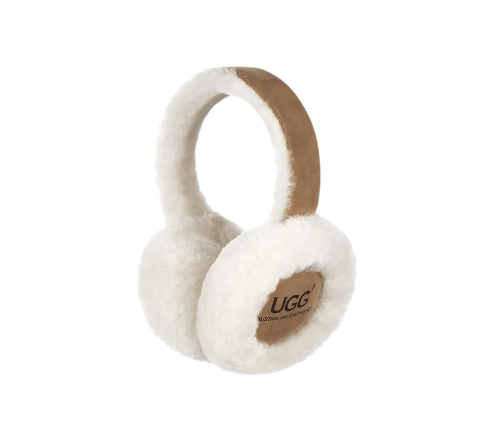 Kids Adjustable Sheepskin Wool Earmuff Connie