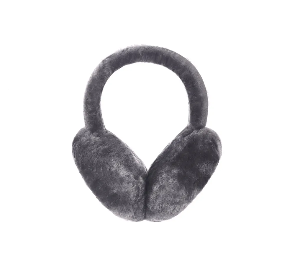 Kids Adjustable Sheepskin Wool Earmuff Connie