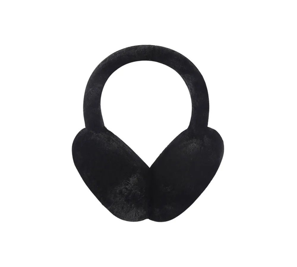 Kids Adjustable Sheepskin Wool Earmuff Connie