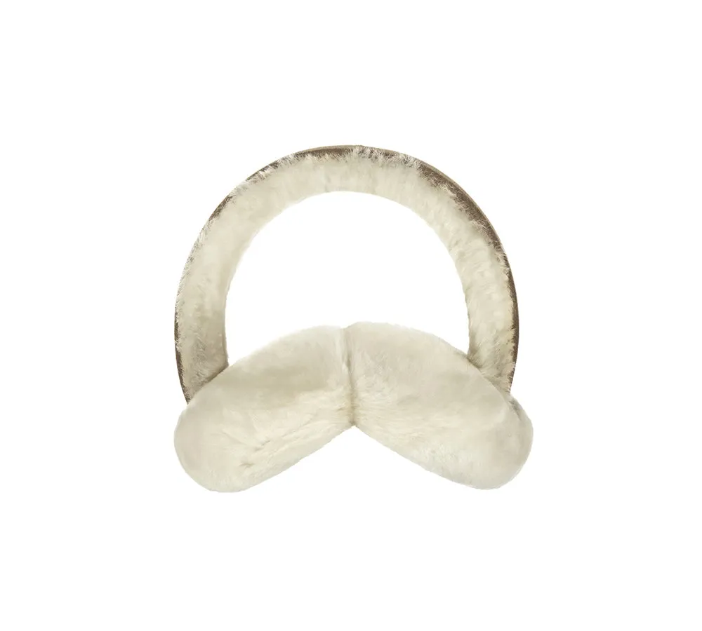 Kids Adjustable Sheepskin Wool Earmuff Connie